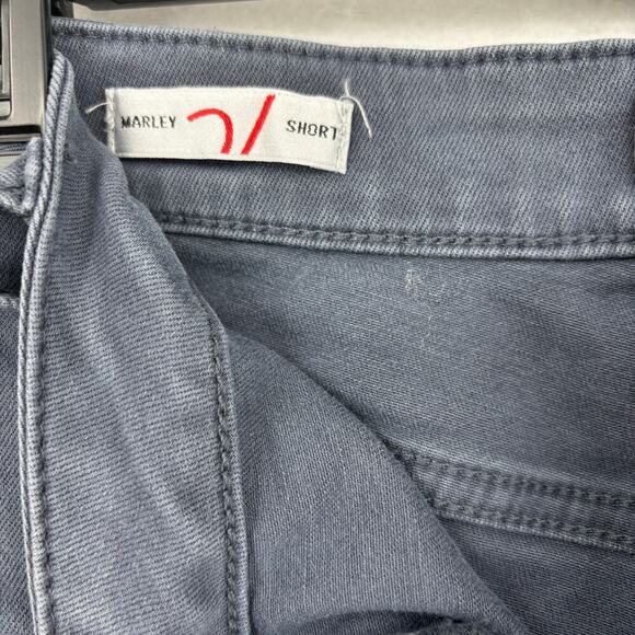 Vigoss Marley Jean Shorts Size 33 Grayish Blue Mid Rise Cut Off Stretch Denim - Picture 3 of 13